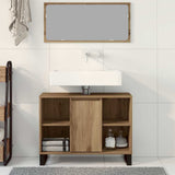 Bathroom Cabinet Artisan Oak 80 x 33 x 60 cm Engineered Wood 873899