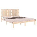 Bed Frame without Mattress 150x200 cm King Size Solid Wood 3105605