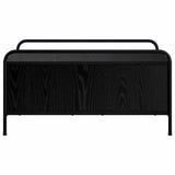 Coffee Table Black Oak 80 x 80 x 41 cm Engineered Wood 8013596