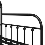Daybed Frame Black 90 x 190 cm Powder-Coated Steel 42002637