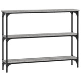 Console Table Grey Sonoma 100x22.5x75 cm Engineered Wood 834028