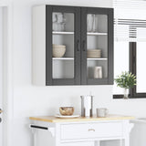 Wall Glass Cabinet PORTO 2 pcs Black 40 x 31 x 80 cm 885338