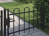 Single Door Fence Gate "BOXTEL" with Hoop Top 100 x 75 cm 144361