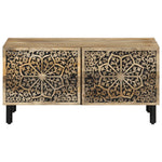 ZNTS Coffee Table 80x50x40 cm Solid Wood Mango 358217