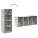 Hanging Cabinet with Storage Concrete Grey 40 x 29.5 x 100 cm 884469
