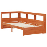 Bookcase Bed with Headboard with Storage Solid Pine Wood 3423792