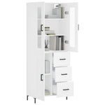 Highboard White 69.5x34x180 cm Engineered Wood 3198657