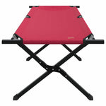 Folding Camping Bed Folding Manual Red Oxford fabric 42003182