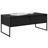 Coffee Table Black Oak 100 x 46 x 40 cm Engineered Wood 886444