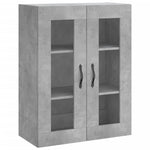 Wall Mounted Cabinets 2 pcs Concrete Grey Engineered Wood 3197973