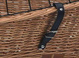 170903 Bike Rear Basket with Cover 55x31x36 cm Natural Willow