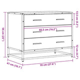 Drawer Cabinet Sonoma Oak 70x41x56 cm Engineered Wood 849075