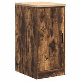 Garage Storage Cabinet Smoked Oak 40x51x85 cm Solid Wood Pine 860566