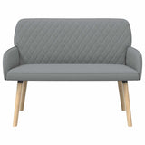 2 Seater Sofa with Solid Wood Legs 2-Seater Light Grey 42051030