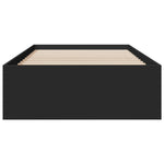 Bed Frame with Drawers without Mattress Black 75x190 cm Small Single 3280441