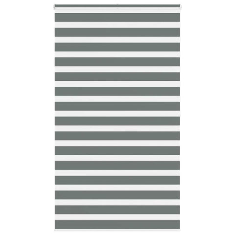 ZNTS Zebra Blind Dark Grey 120x200 cm Fabric Width 115.9 cm Polyester 4014161