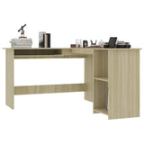 L-Shaped Corner Desk Sonoma Oak 120x140x75 cm Engineered Wood 800750