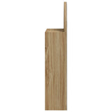 Bathroom Mirror Cabinet with LED Light Arched Oak 42x13x70 cm 357976