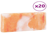 Salt Stones 20 pcs Pink 20 x 2.5 x 10 cm Rock Salt 42052311