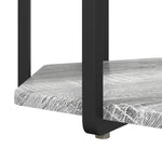 ZNTS Side Table 2 pcs Grey Sonoma Engineered Wood and Metal 869717