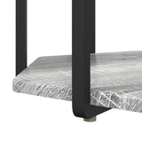 ZNTS Side Table 2 pcs Grey Sonoma Engineered Wood and Metal 869717
