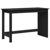 Desk Cabinet Set 2 pcs Black Solid Pine Wood 3438778