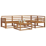 Outdoor Sofa Set 5 pcs Natural Solid Acacia Wood 3367537