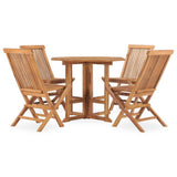 Outdoor Dining Set Teak Solid teak wood Medium Collapsible 3059979