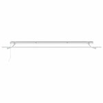 Awning Retractable Manual Red 4.5 x 3.5 m Polyester and metal 3331169