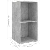 Wall-mounted TV Cabinets 4 pcs Concrete Grey Engineered Wood 3079839