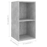 Wall-mounted TV Cabinets 4 pcs Concrete Grey Engineered Wood 3079875