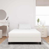 Bed Mattress with Mattress Cream 120 x 190 cm Fabric 42008278