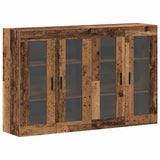 Wall Mounted Cabinets 2 pcs Old wood 69.5 x 34 x 90 cm 3394581