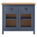 Sideboard Hill Grey 90x40x80 cm Solid Pine Wood 288941