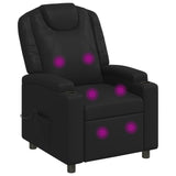 Recliner Massage Chair Black 75 x 95 x 106 cm Fabric 42051147