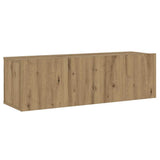 3 Piece Wall-mounted TV Cabinet Set Artisan Oak Engineered Wood 3328984