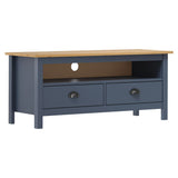 TV Cabinet Hill Grey 110x40x47 cm Solid Pine Wood 288925