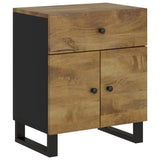 Bedside Cabinet 50x33x60 cm Solid Wood Mango&Engineered Wood 350671