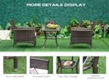Three-Piece Rattan Chair Set, with Cushions - Brown T3398P377731