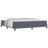 Box Spring Bed with Mattress Dark Grey 200 x 210 cm Fabric 3398762