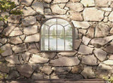 Garden Mirror Sand 60x45 cm Iron for Outdoor Use 318345