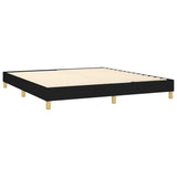 Box Spring Bed Frame Black Super King Fabric 3121180