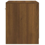 Bedside Cabinets 2 pcs with Drawer Brown Oak 342588