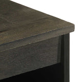 Sideboard Black 60x33x75 cm Solid Wood Mango 4017709