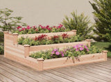 Garden Raised Bed 120x120x56 cm Solid Wood Fir 364304