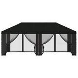 Gazebo Cover with Sidewalls 6 x 3 m Black Polyester 190 900419