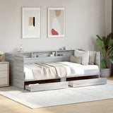 Daybed Grey sonoma Engineered wood Single Daybed Rectangular 3280844