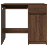Desk Brown Oak 86x49x76 cm Engineered Wood 861829