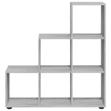 Staircase Bookcase Grey Sonoma 107 cm Engineered Wood 342607