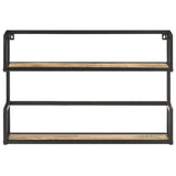 Wall Shelf 60x20x60 cm Rough Mango Wood 321076